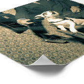 Hond op telefoon poster (Hoek)