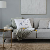 Hond overzicht minimalistische rust kussensloop