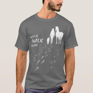 Hond paard kan nooit alleen hondenliefhebber van p t-shirt