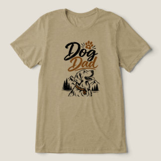 Hond Papa Golden Retriever Berg Tri-Blend Shirt