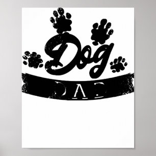 Hond Papa Grappig Ontwerp - Cadeau idee voor honde Poster