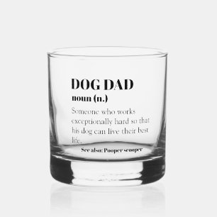 Hond Papa Grappige Definitie Woord Zelfstandig naa Whisky Glas