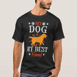Hond Papa Moeder Moeder Vader Zoon Dochter Mijn Ho T-shirt