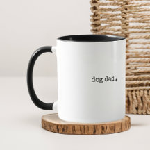 Hond papa of aangepaste tekst minimale retro typem