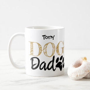Hond papa vadersdag Pootafdruk Mok Cadeau