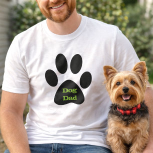 Hond Papa Zwart Heren T-shirt