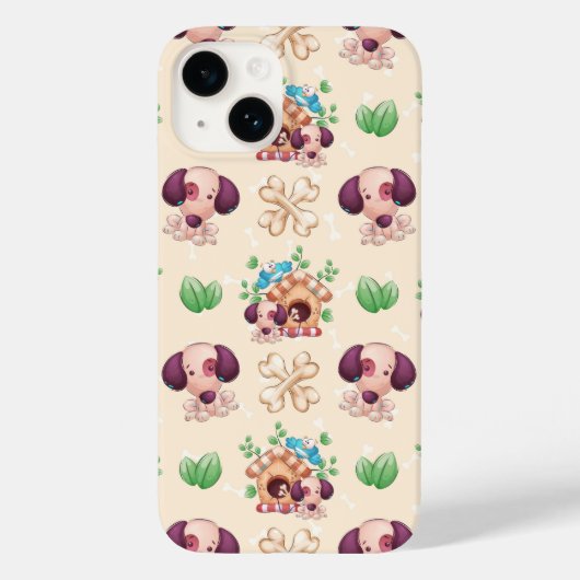 Hond patroon Case-Mate iPhone case (Achterkant)