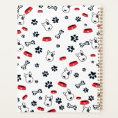 Hond Patroon Jaar en Naam Wit Planner (Achterkant)