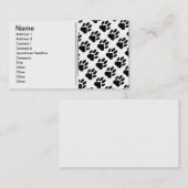 Hond Pawprint Custom Visitekaartje (Voorkant / Achterkant)