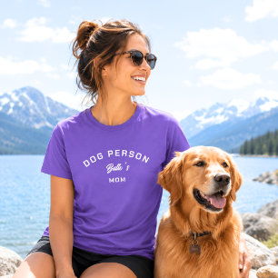Hond Persoon Moeder Paars T-shirt