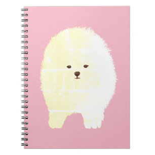 Hond, pluizig wit huisdier Notitieboek