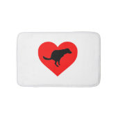 Hond poephart badmat (Voorkant)