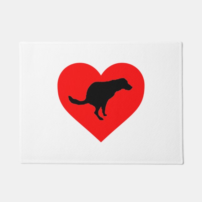 Hond poephart deurmat (Voorkant)