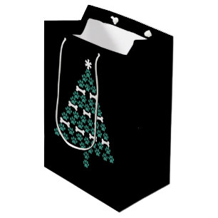 Hond Poot Kerstboom Cute Kerstcadeau Puppy Liefheb Medium Cadeauzakje