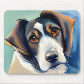 Hond portret schets schilderij muismat (Voorkant)