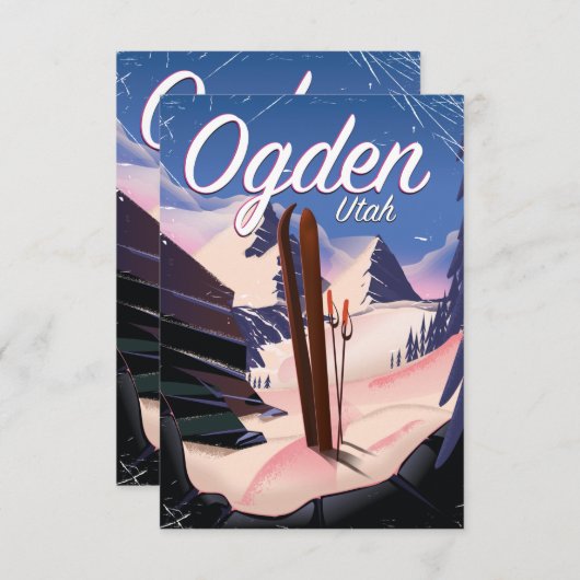 Hond, poster Utah Ski (Voorkant / Achterkant)