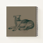 Hond. Potloodtekening. Notitieboek (Achterkant)
