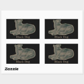 Hond. Potloodtekening. Rechthoekige Sticker (Vel)