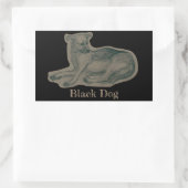 Hond. Potloodtekening. Rechthoekige Sticker (Tas)