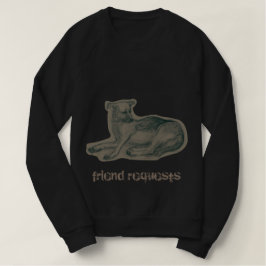 Hond. Potloodtekening. T-shirt