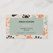 Hond Professionele Retro Paws Visitekaartje (Achterkant)