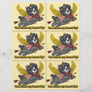 Hond Puppies Klas Valentijnsdag Vellen Briefhoofd