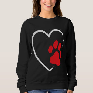 Hond Puppy Hart Dier Hond grappige hondenliefhebbe Trui