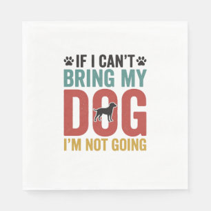 Hond Quote Vintage Vector Als ik mijn hond niet ka Servet
