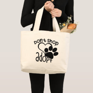 Hond Redding Puppy Adoptie Niet Kopen Adoptie Moed Grote Tote Bag