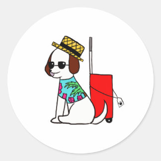 Hond reist naar Hawaii Sticker