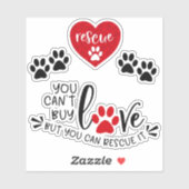 Hond Rescue Pack 1Four Individueel Sticker (Vel)