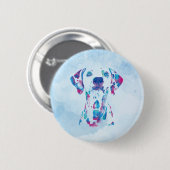 Hond Ronde Button 5,7 Cm (Voorkant /achterkant)