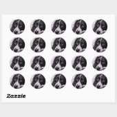  hond ronde sticker (Vel)