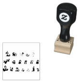 hond 	rubberstempel (Gestempeld)