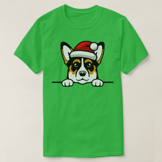 Hond santa schattige kerst (29) t-shirt (Design voorkant)