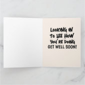 HOND SCHATTIGE KRIJGEN SNEL GOED WENSKAARTEN KAART (Binnen)