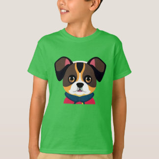 HOND SCHATTIGE T-SHIRT