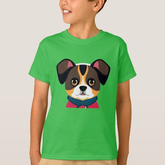 HOND SCHATTIGE T-SHIRT (Voorkant)