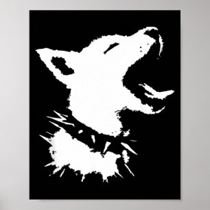 Hond Schedel Punk Y2k Schattige Griezelige Puppy G Poster