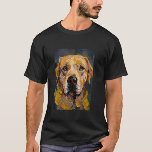 Hond Schilderen Olieverf Schilderen T-shirt