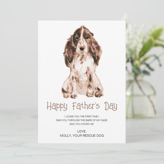 Hond Schildert Moederdag Feestdagenkaart (Staand voorkant)