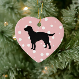 Hond schildert Silhouette keramische keramische ke Keramisch Ornament