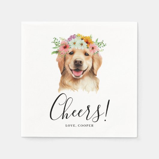 Hond servetten bruiloft (Voorkant)