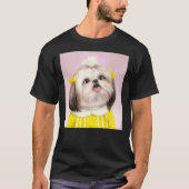 Hond Shih Tzu Digital D9 T-shirt (Voorkant)