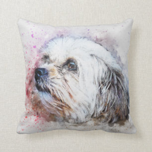 Hond shih tzu Huisdier Familie Kamer Kussen