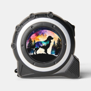 Hond silhouet, golden retriever volle maan rolmaat