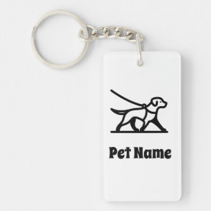 Hond Sleutelhanger, Hond Walker Sleutelhanger