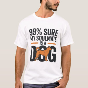 Hond Soulmate Grappige Vintage Gravure T-Shirt Ont