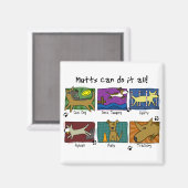 Hond sport mutts magneet (Voorkant / Achterkant)