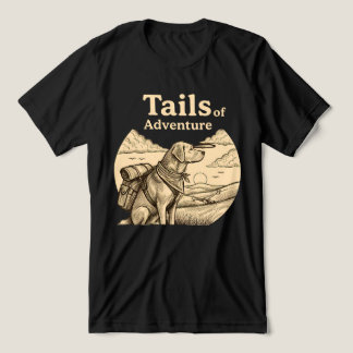 Hond Staarten van Avontuur Grappige Hond Liefhebbe Tri-Blend Shirt